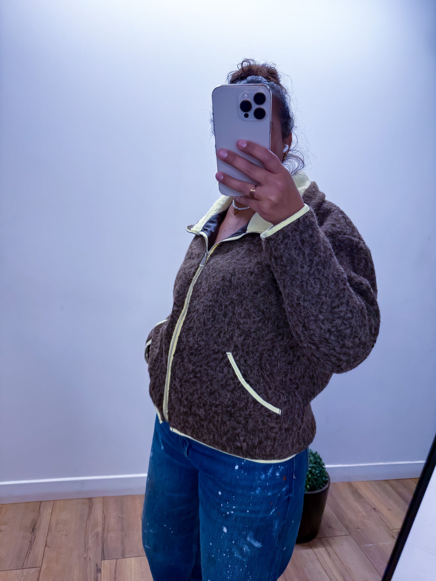 Veste Détails Jaunes