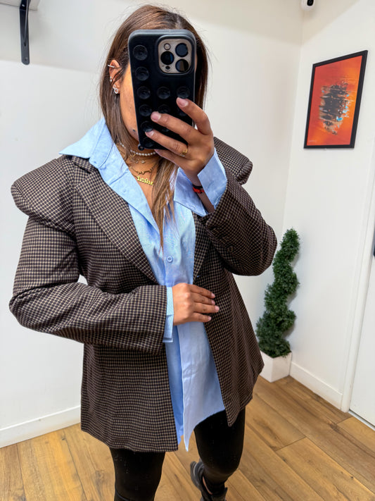 Blazer Boyfriend carreaux