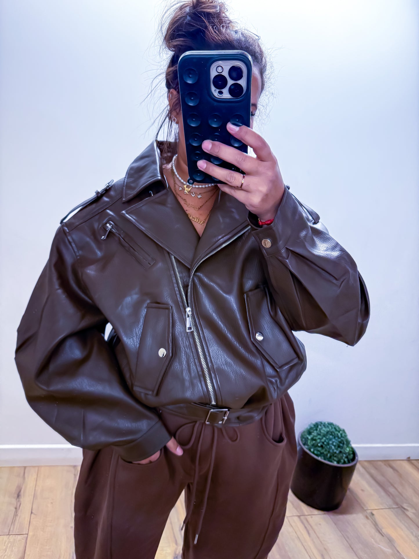 Veste Simili Cuir COVER Loose