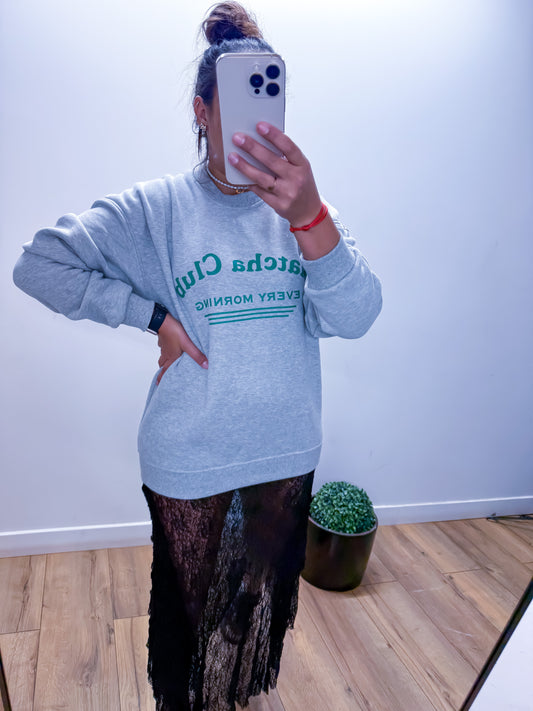 Ensemble Deux Pièces Pull et Robe Dentelle