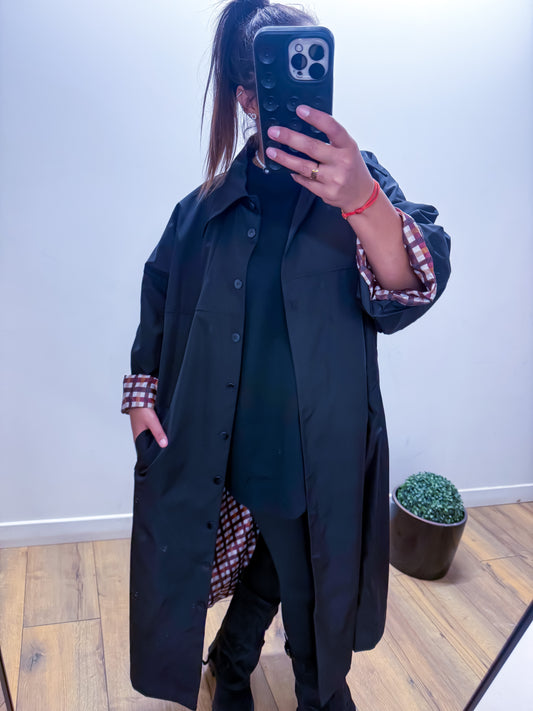 Trench imperméable doublure carreaux