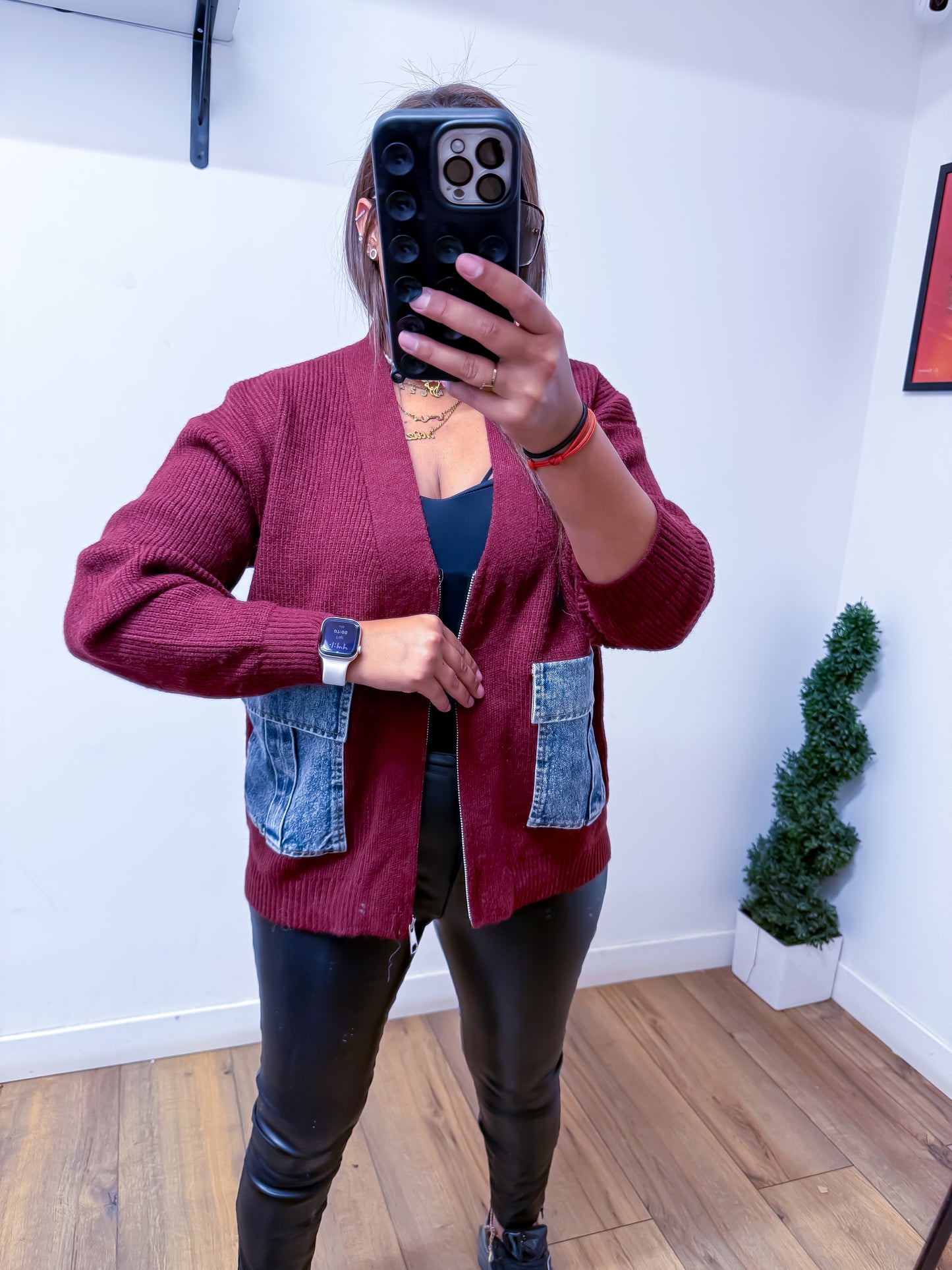 Gilet Fusion Bordeaux