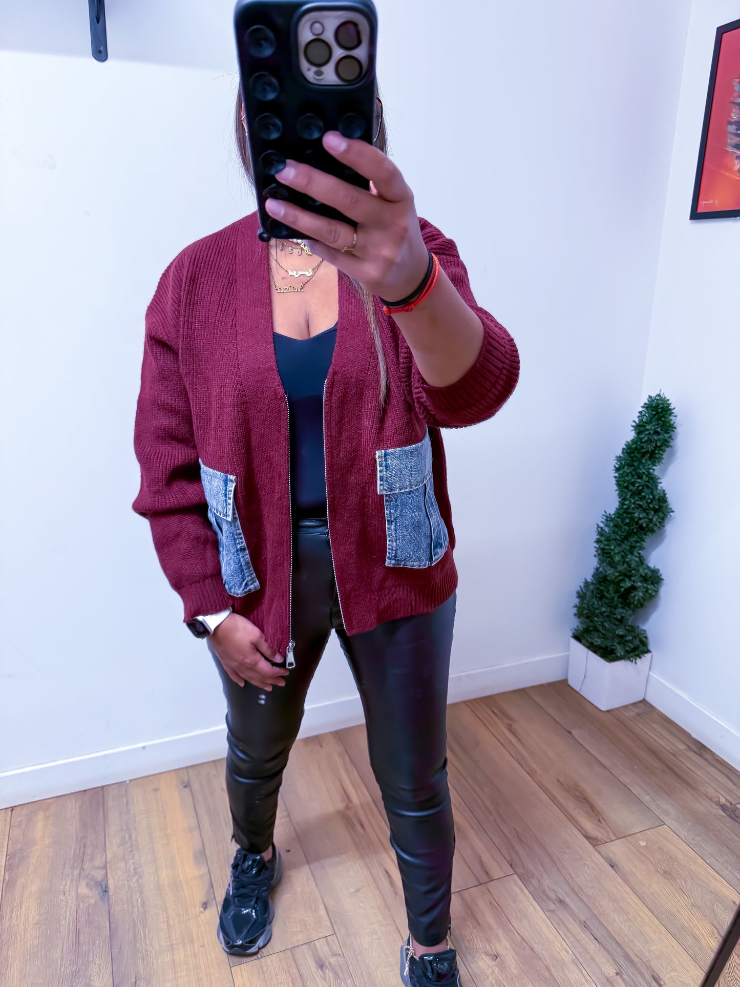 Gilet Fusion Bordeaux