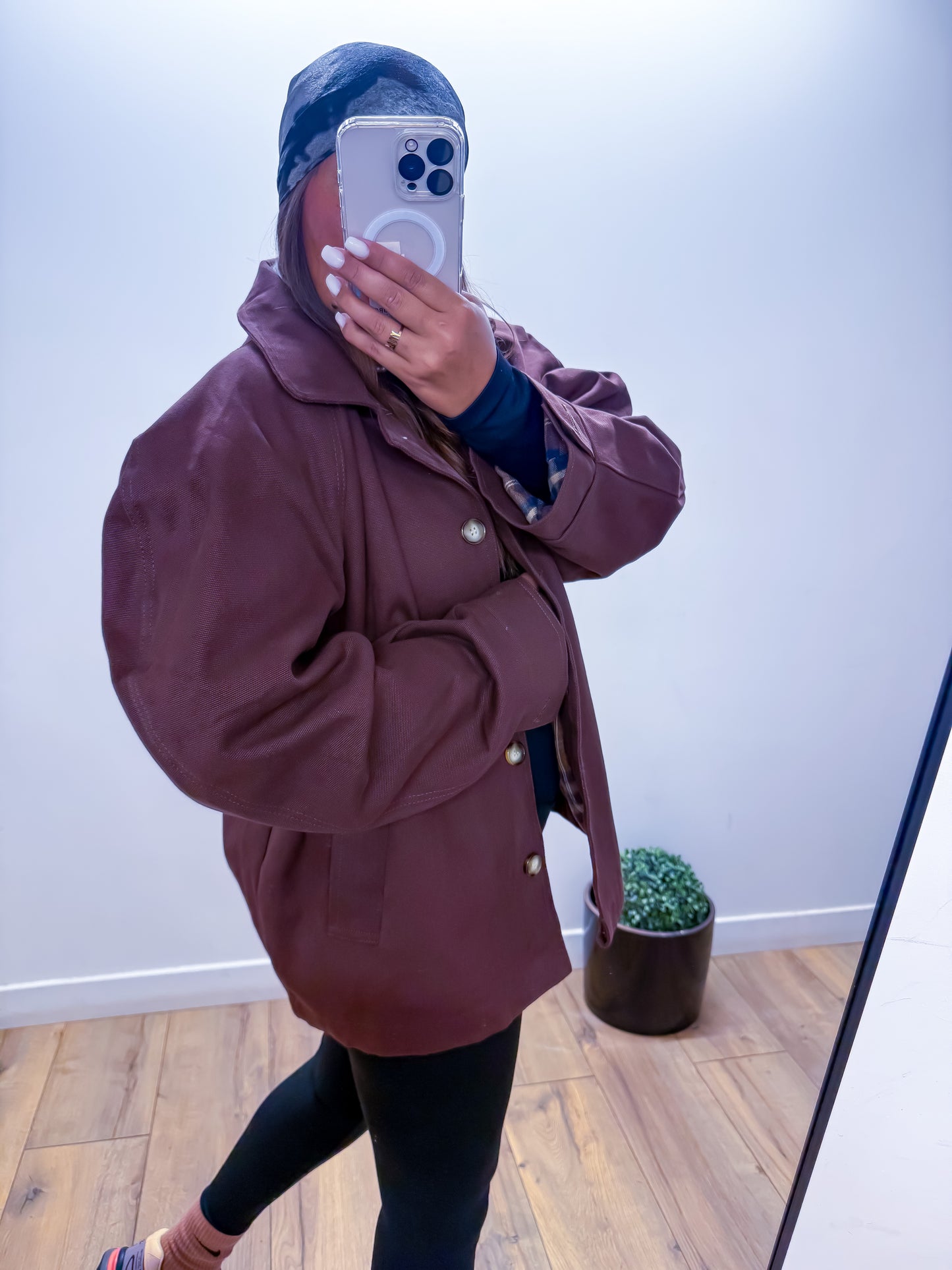 Blouson Ballon Marron Chocolat -