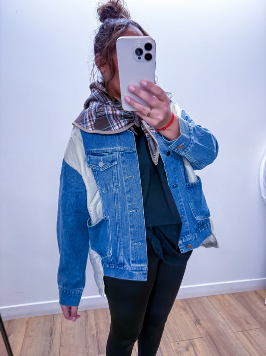 Veste Denim 'Dualité Matelassée' NUDE