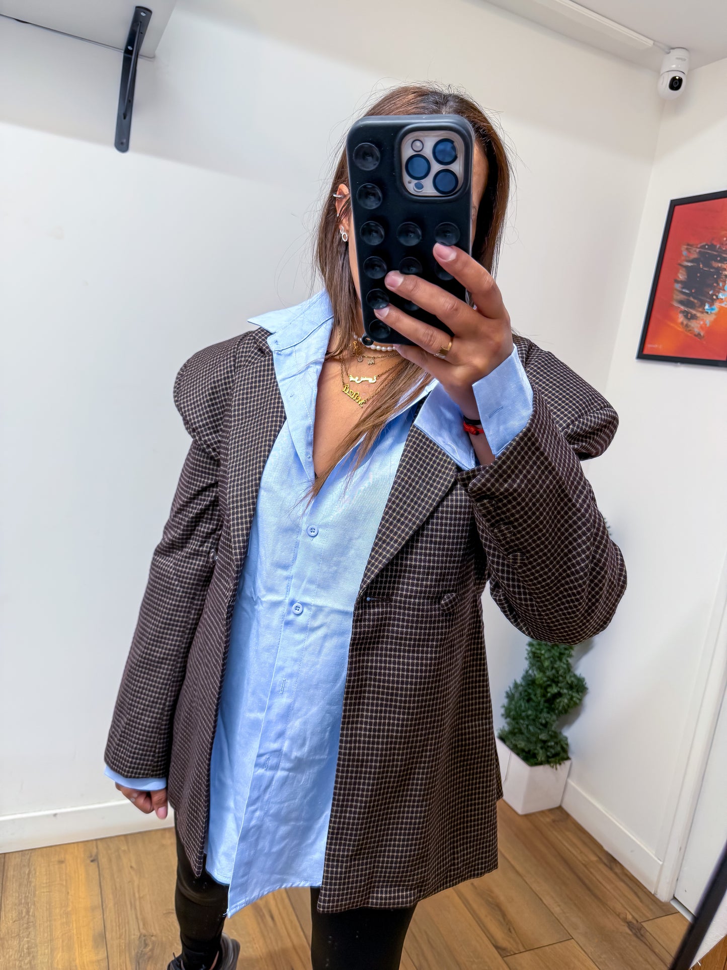 Blazer Boyfriend carreaux