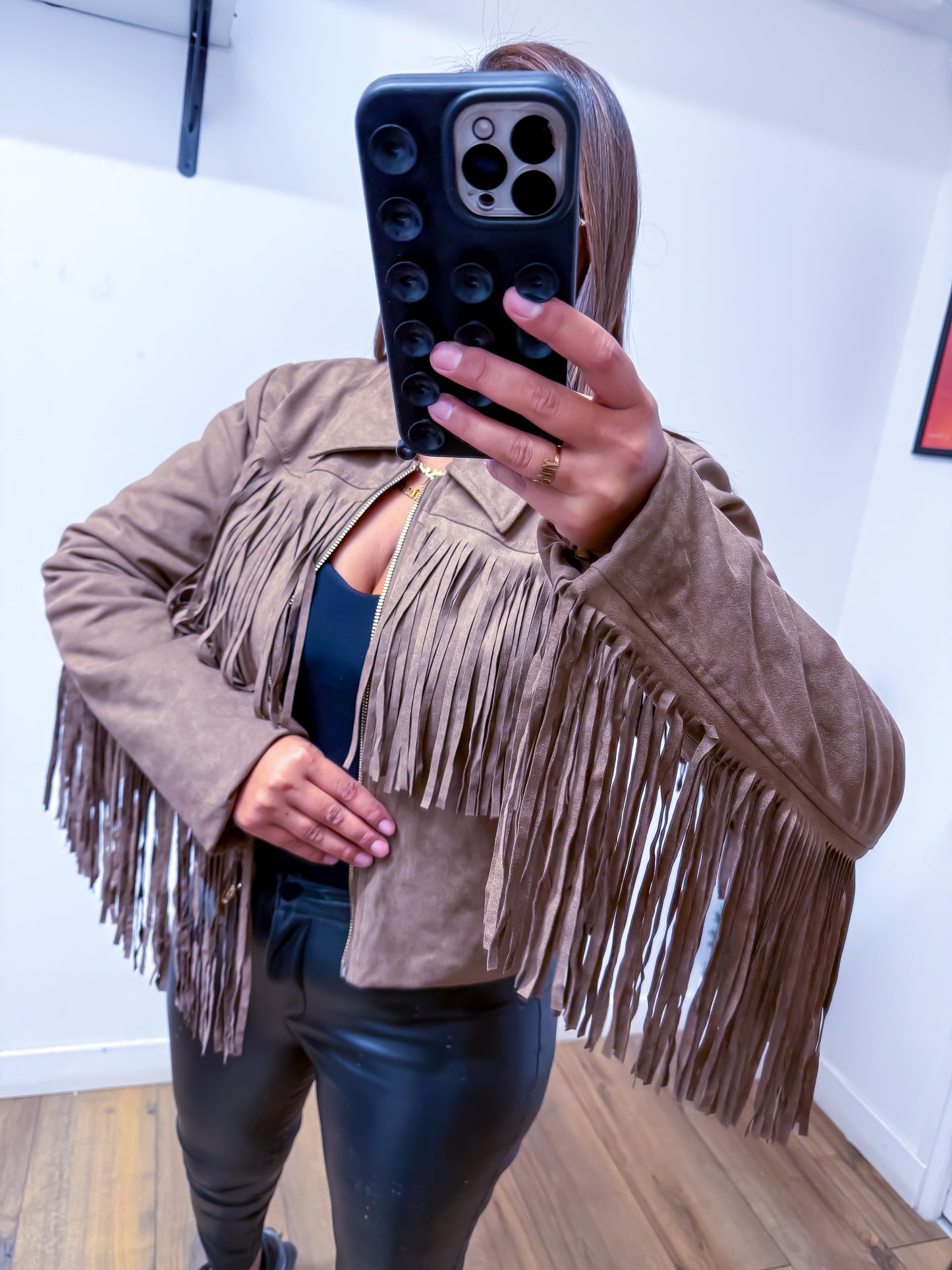 Perfecto Frange Taupe