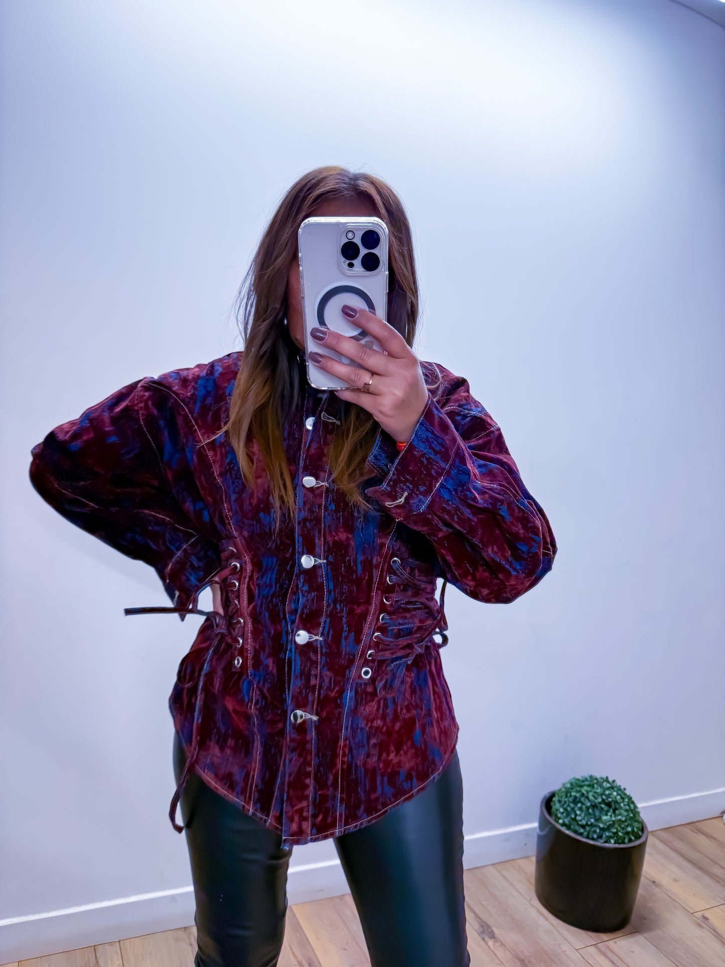 Chemise ballon bordeaux CORSET - exclusivité Mûzâ - édition limitée -