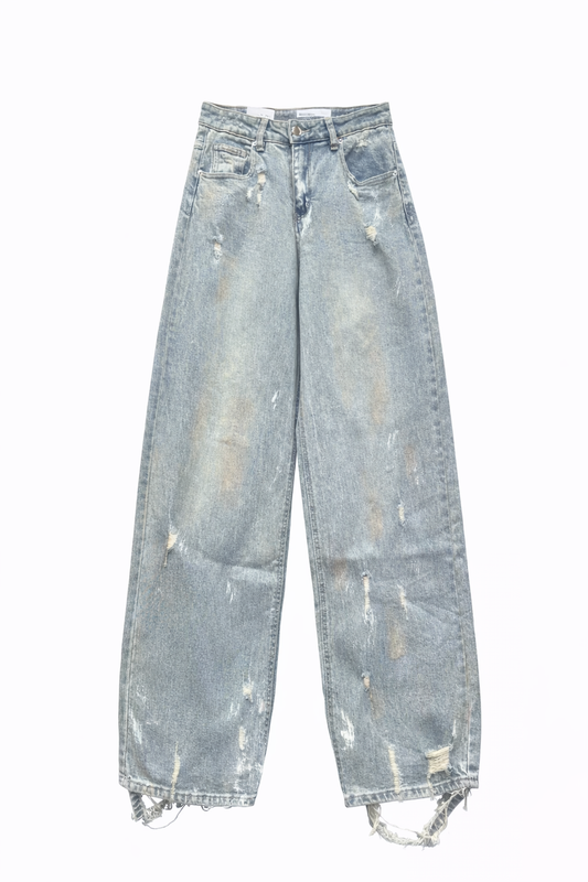 PENTS — Jean coupe droite  Iridescent