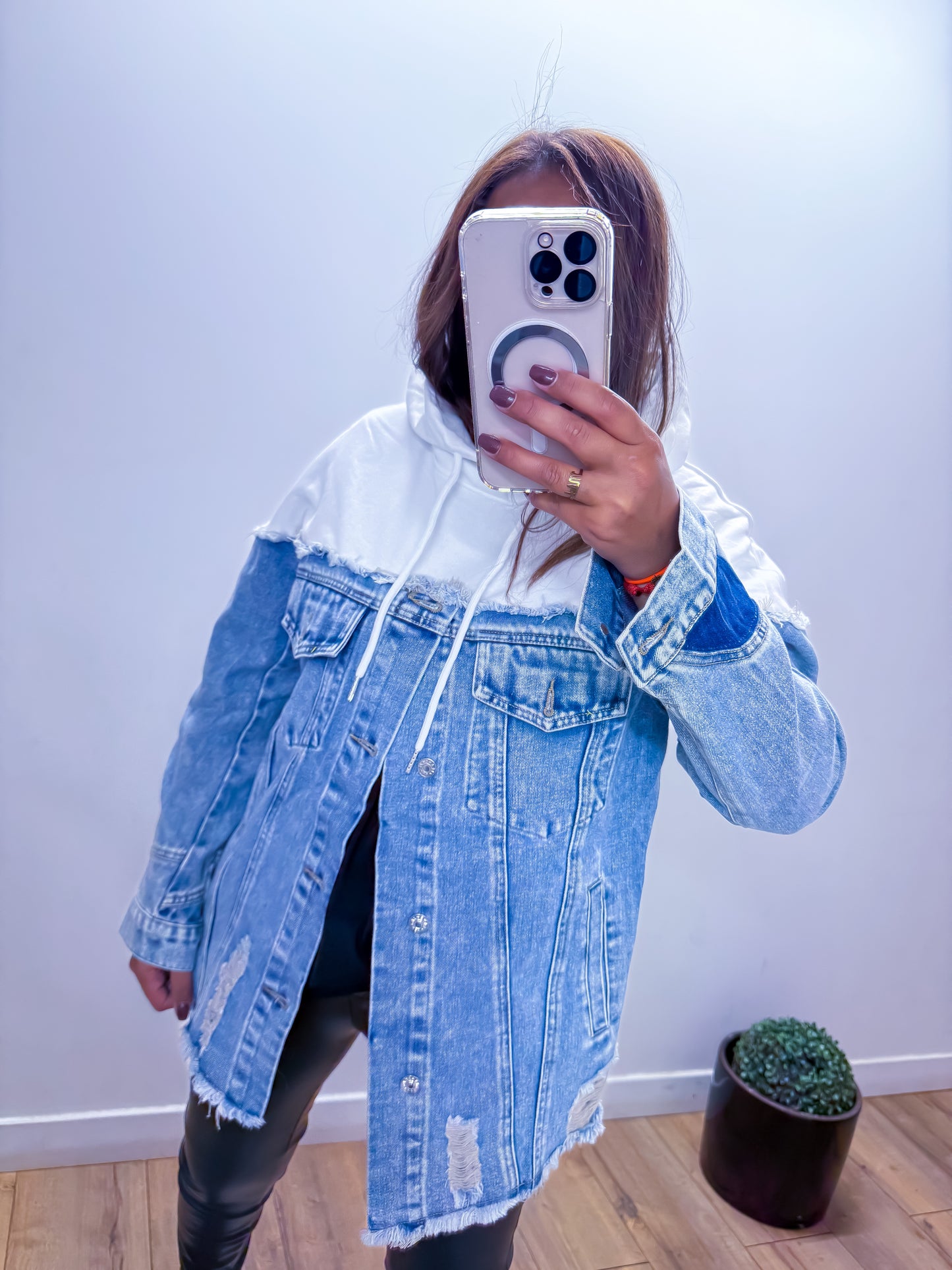 Sweat jean brut BLANC - exclusivité Mûzâ - édition limitée