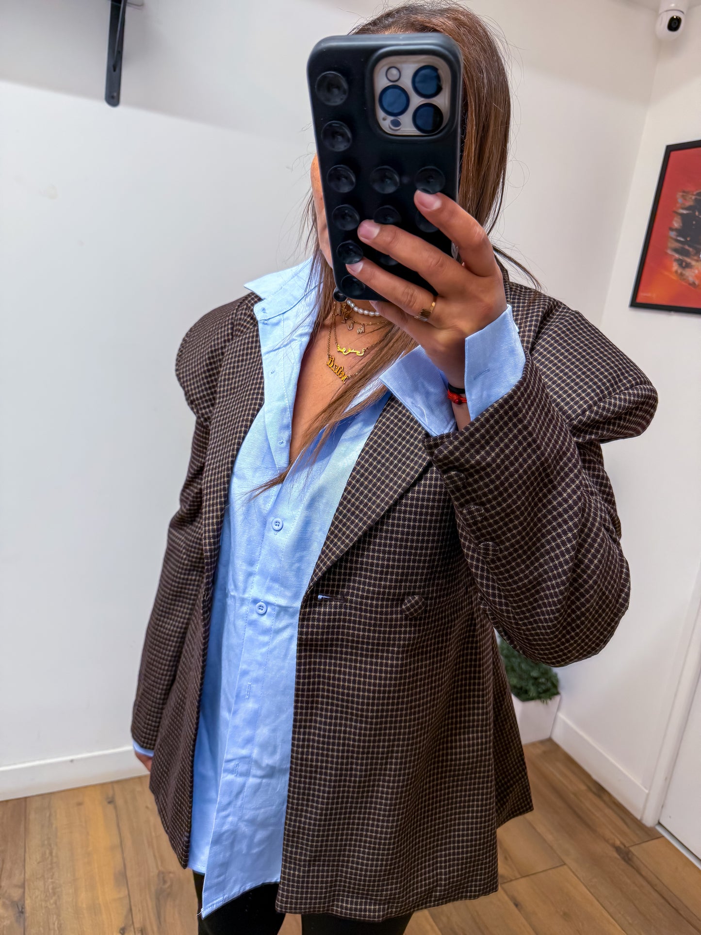 Blazer Boyfriend carreaux