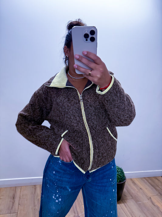 Veste Détails Jaunes