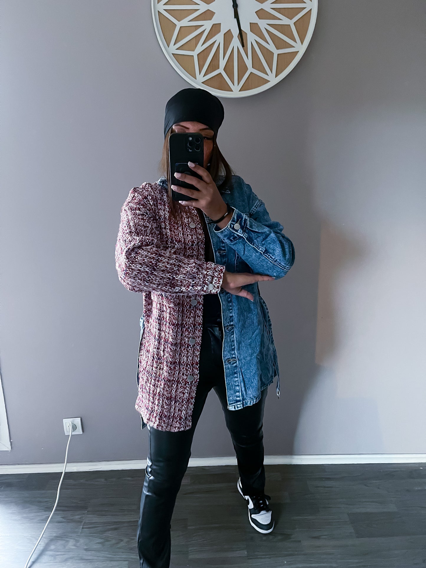 Veste bi matière CLARA