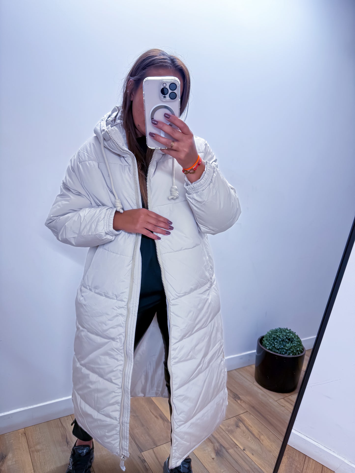 Puffer Beige Ultra Long