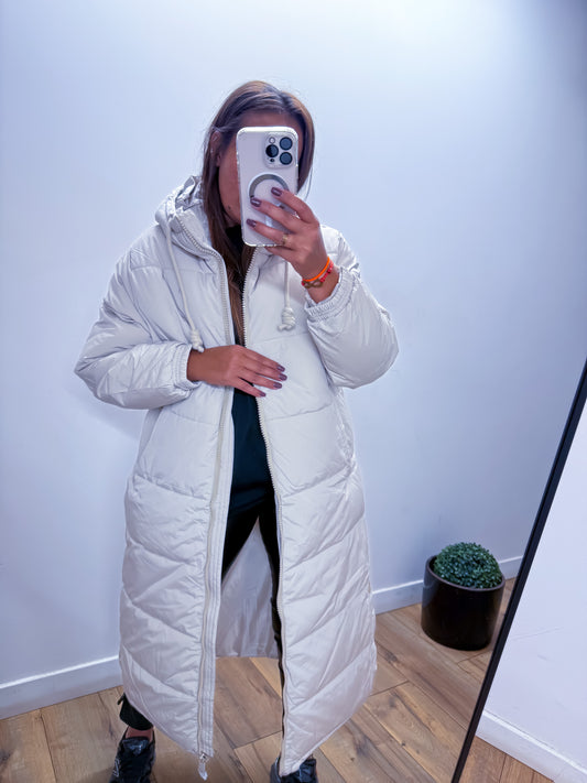Puffer Beige Ultra Long