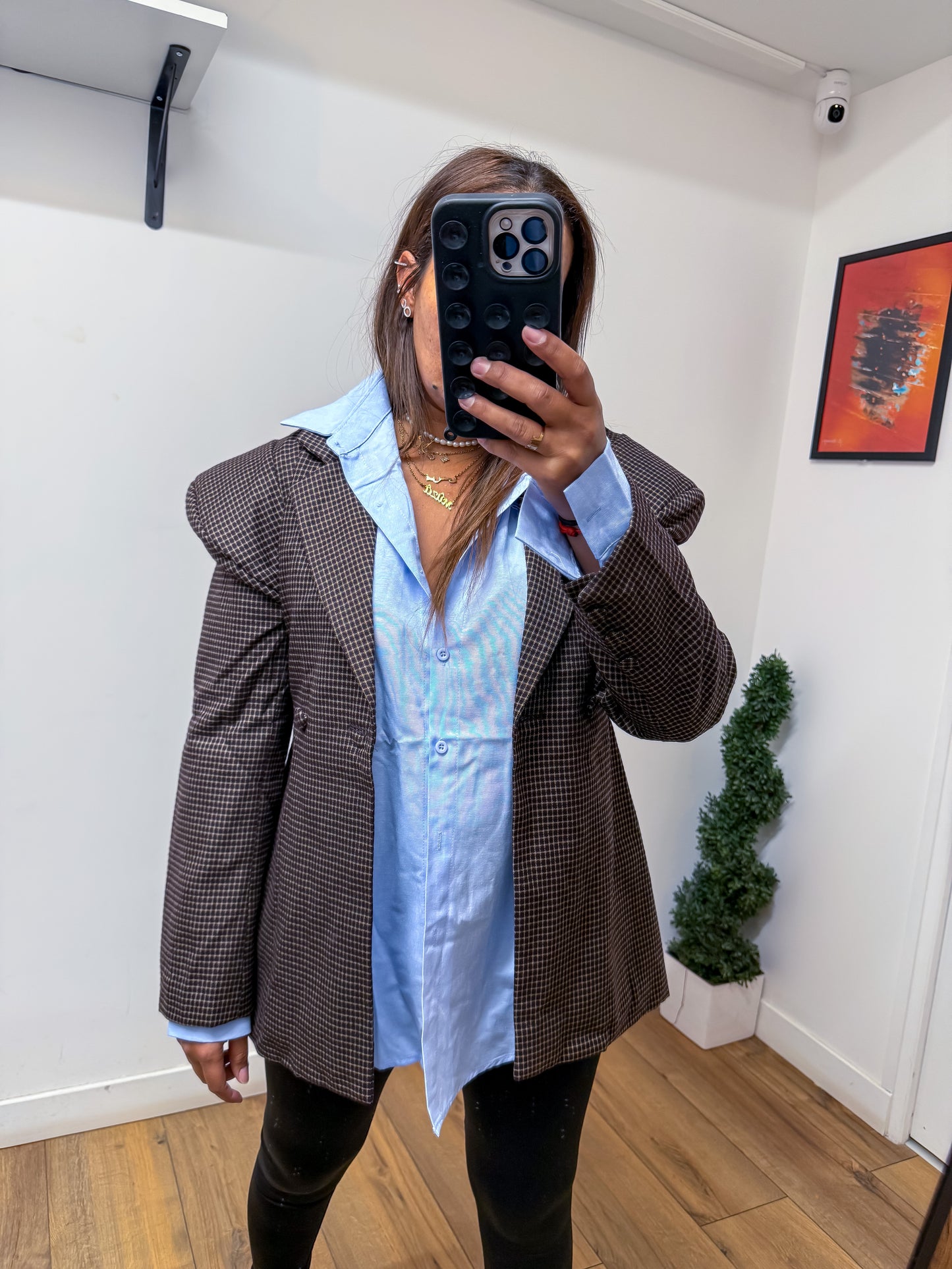 Blazer Boyfriend carreaux