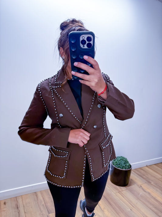 Blazer Constellation marron