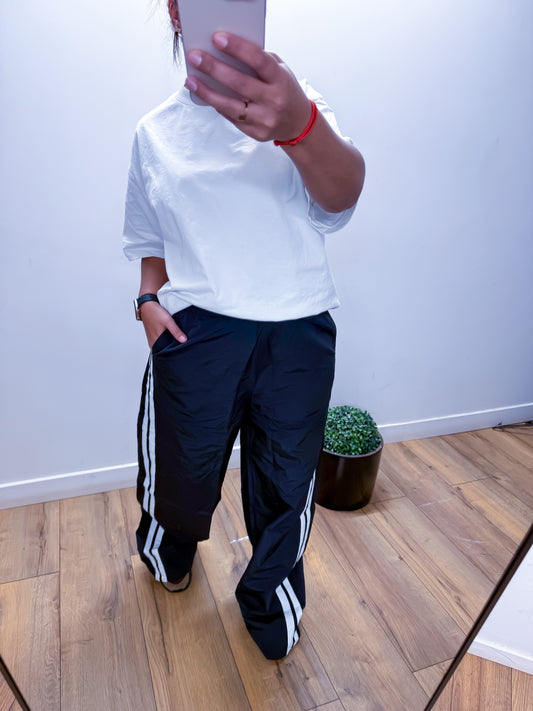 Jogging Sportswear Bandes Blanches Inspiration Balenci