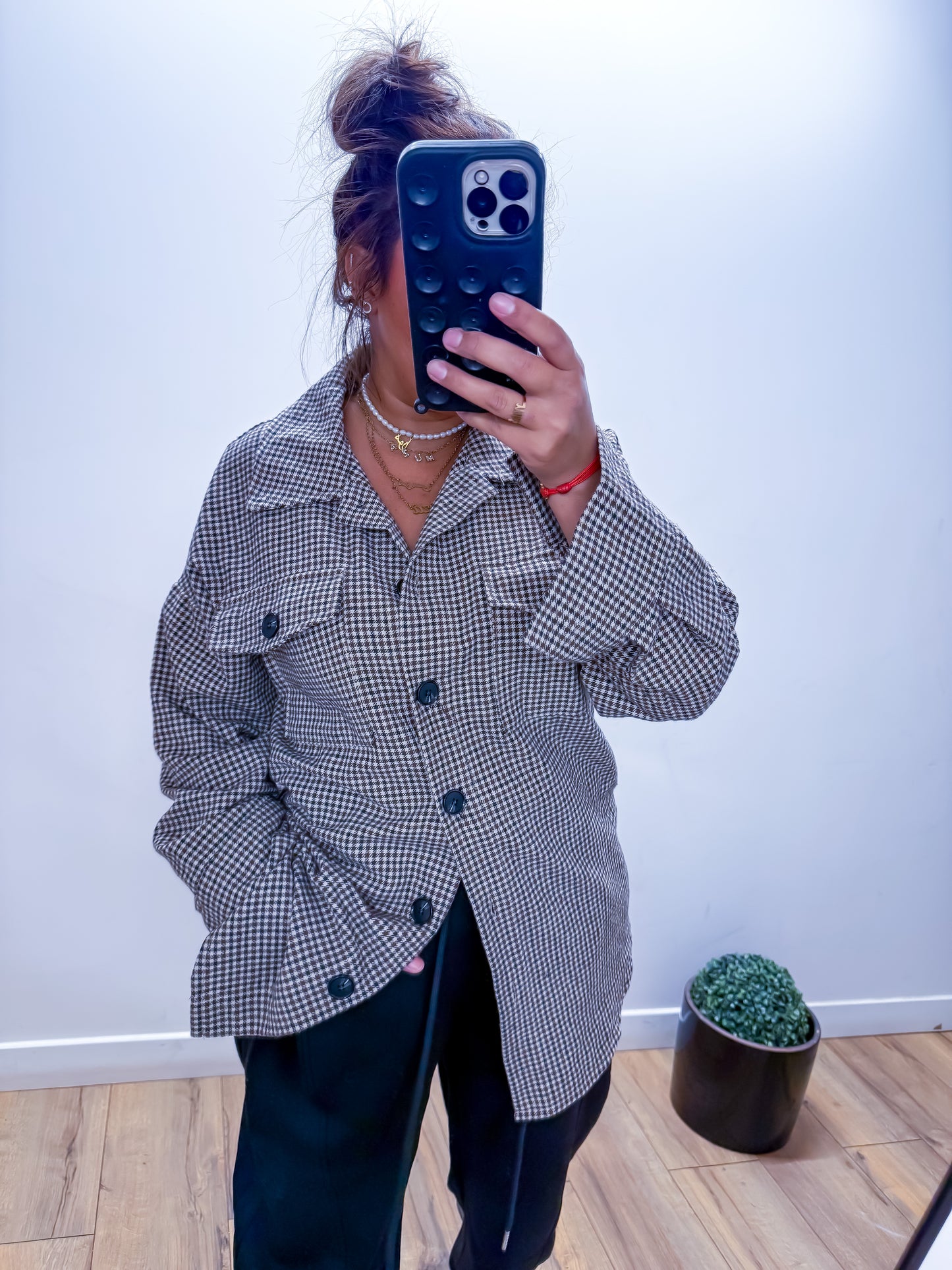 Chemise à Carreaux Vintage Marron LOOSE