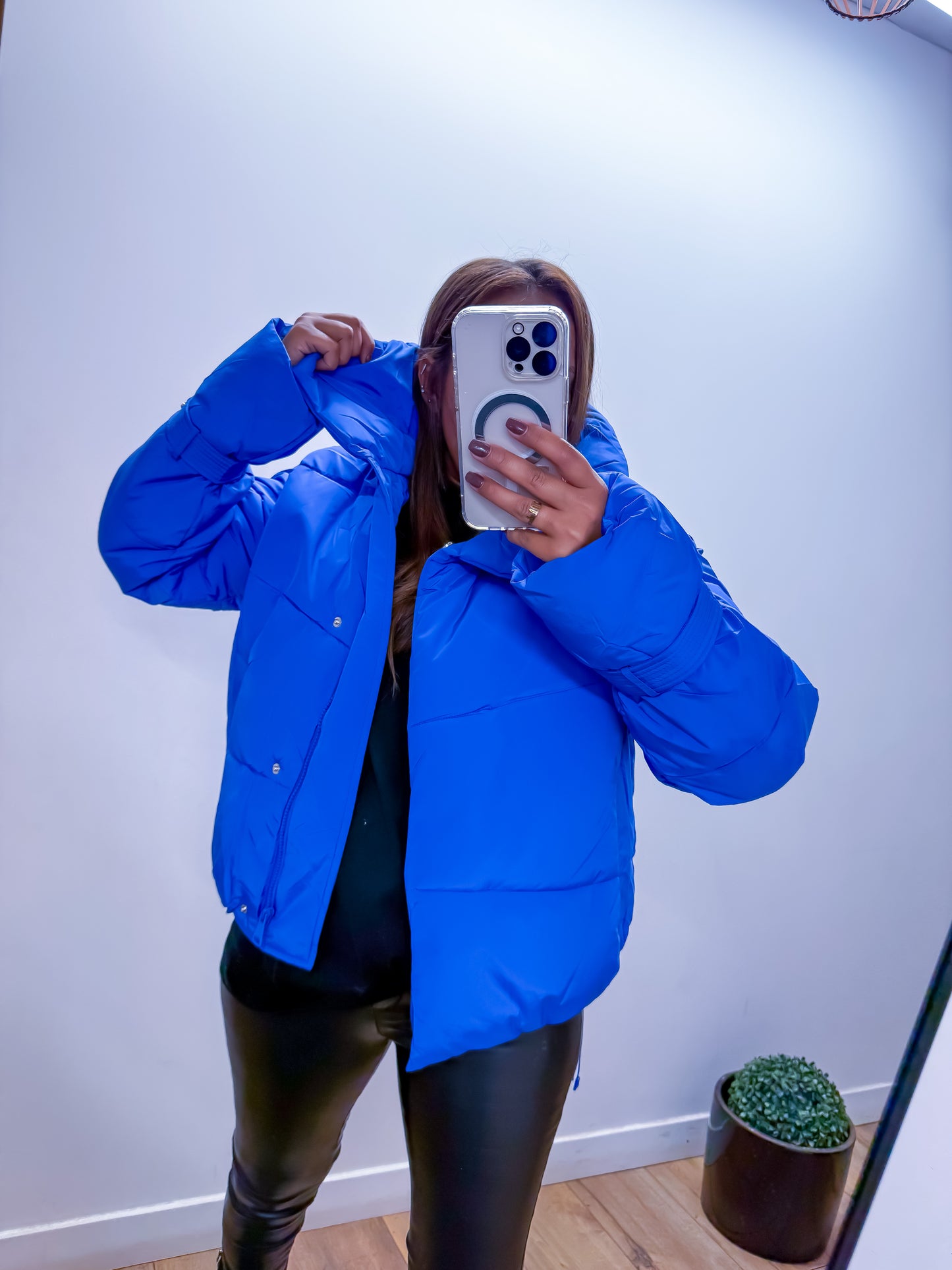 Doudoune Metallic Blue