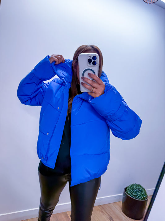 Doudoune Metallic Blue