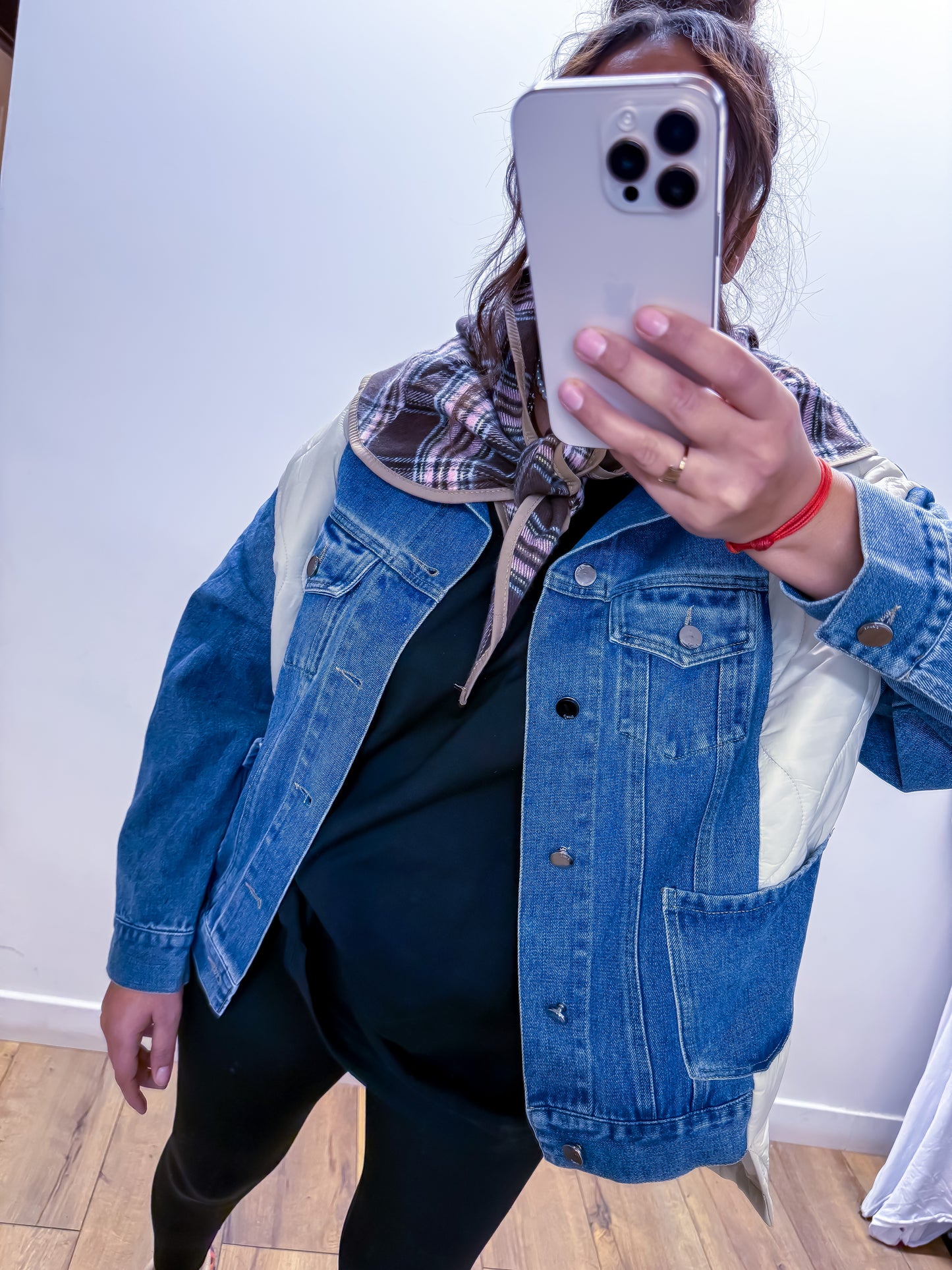 Veste Denim 'Dualité Matelassée' NUDE