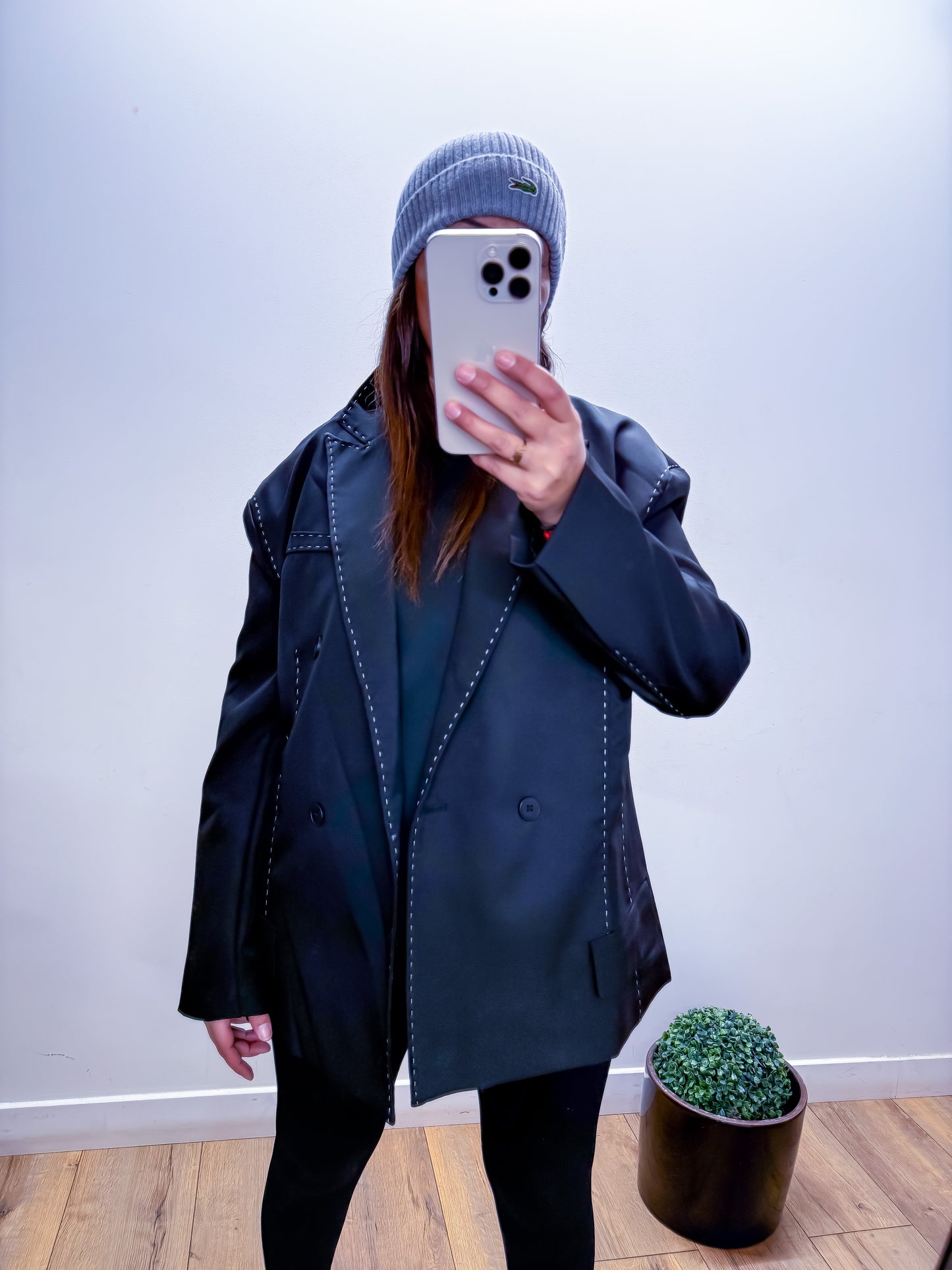 NOCTURNE Blazer Surpiqué Noir
