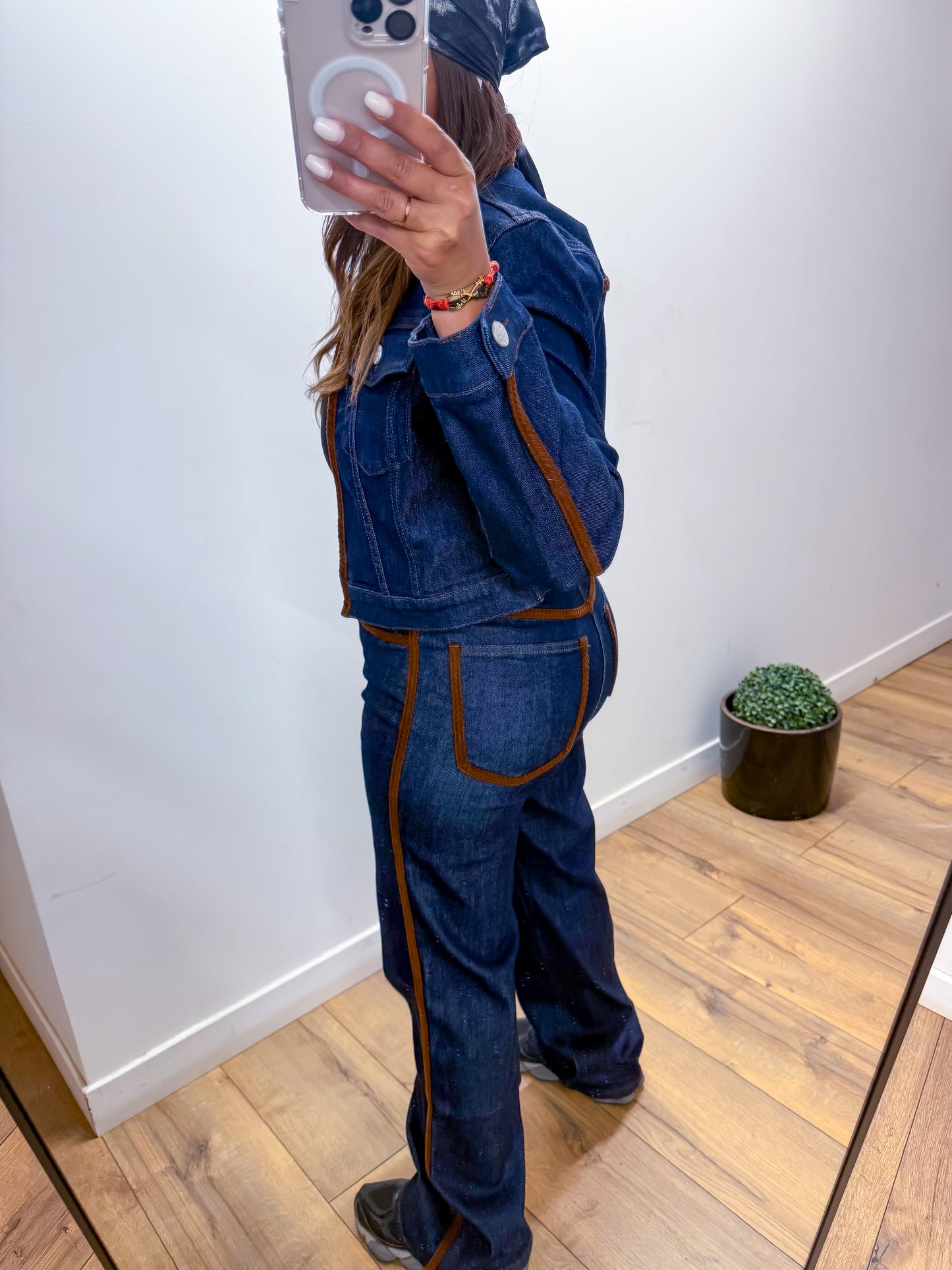 Jean encolure marron - Mûzâ paris