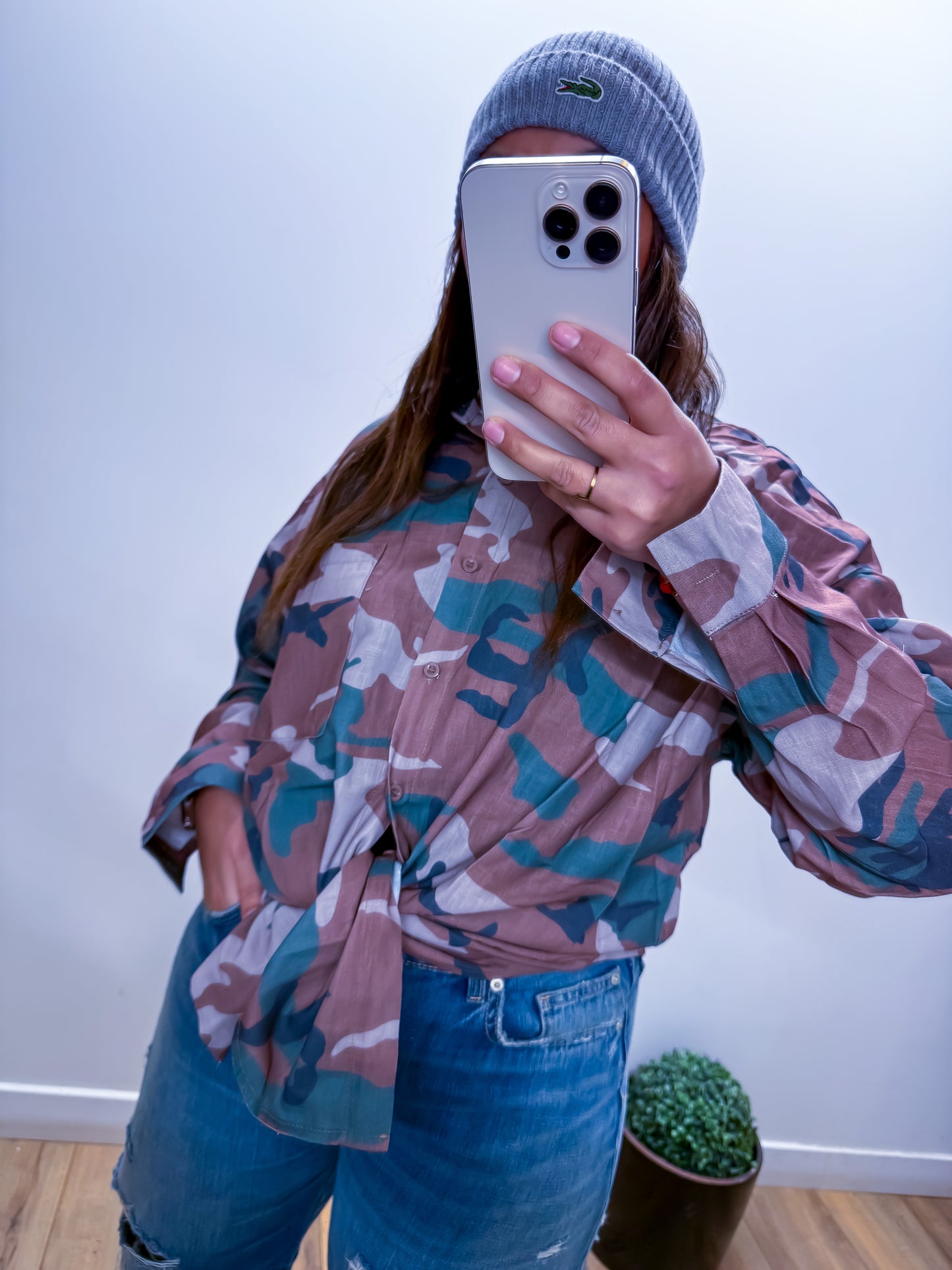 Chemise Mirage - Camouflage Lin Oversized