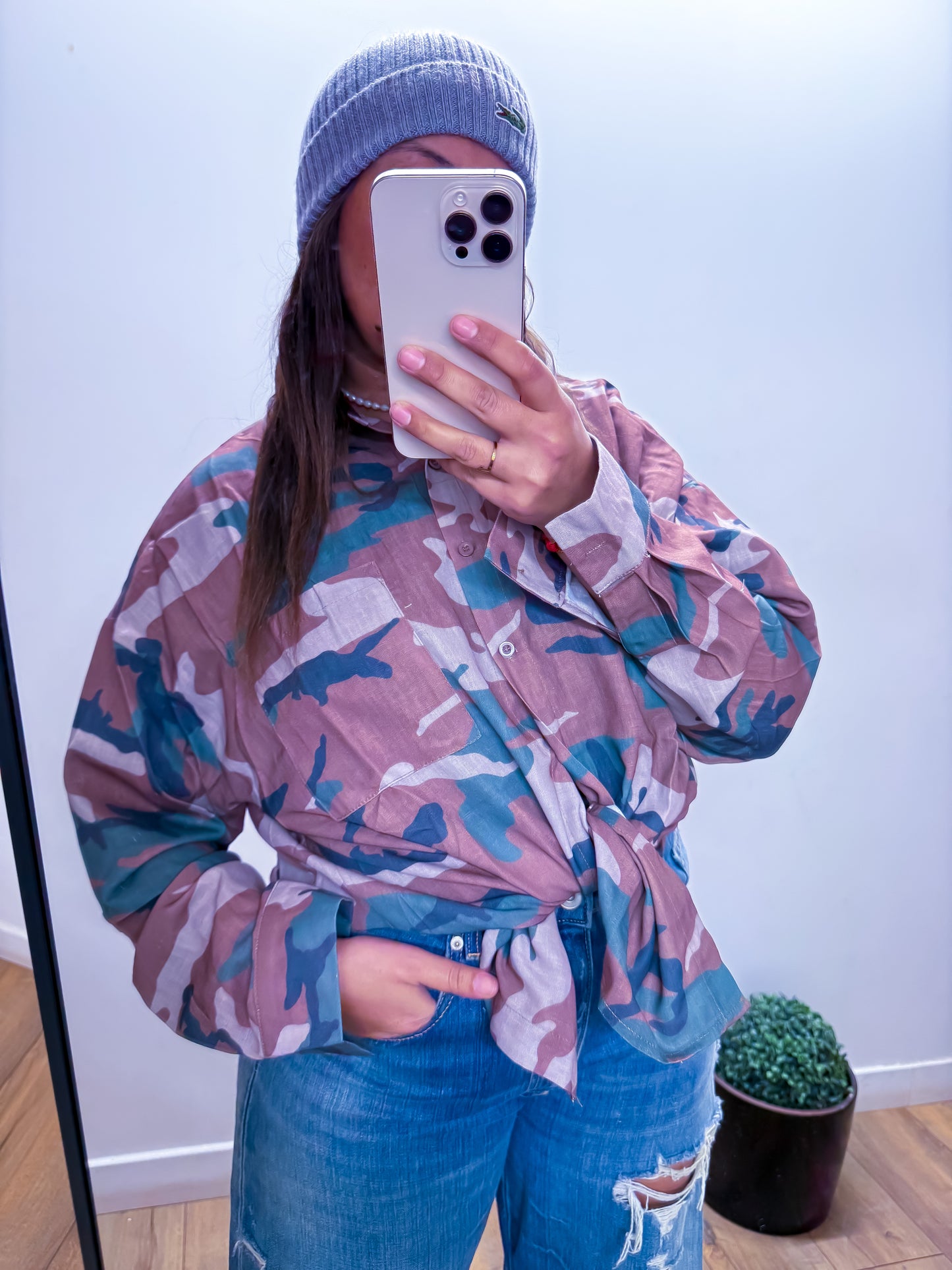Chemise Mirage - Camouflage Lin Oversized