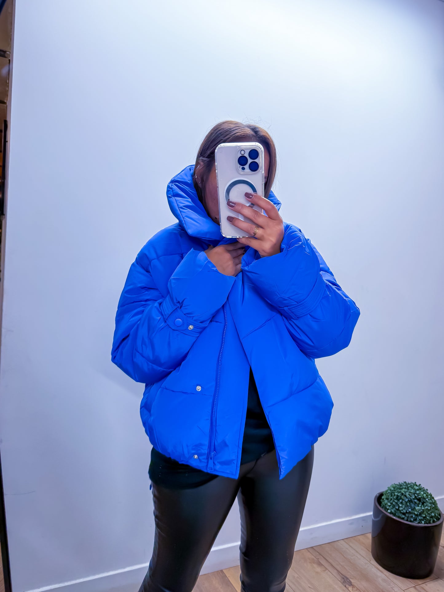 Doudoune Metallic Blue