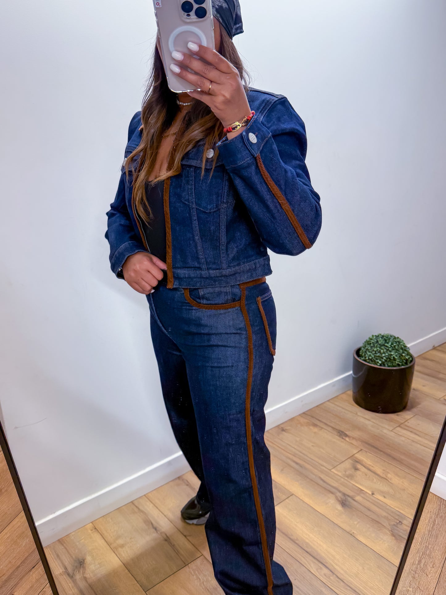 Jean encolure marron - Mûzâ paris