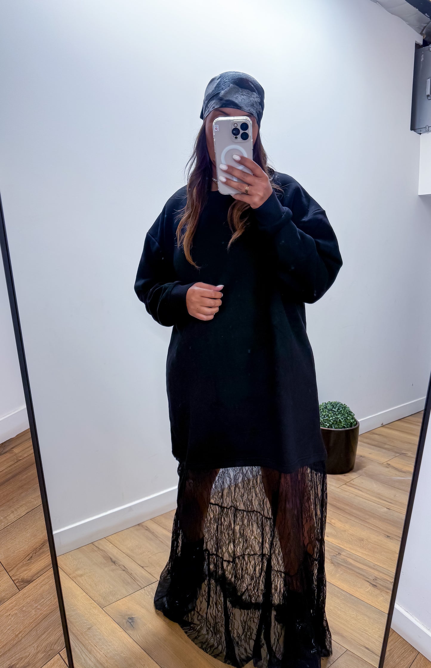 Robe pull DENTELLA NOIR - Mûzâ paris