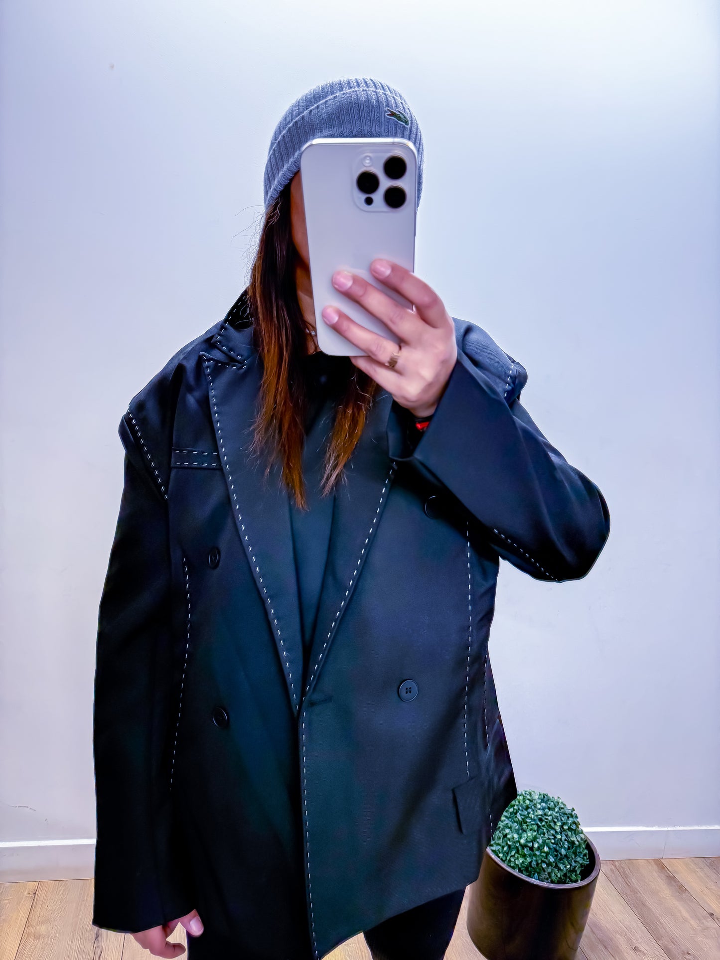 NOCTURNE Blazer Surpiqué Noir
