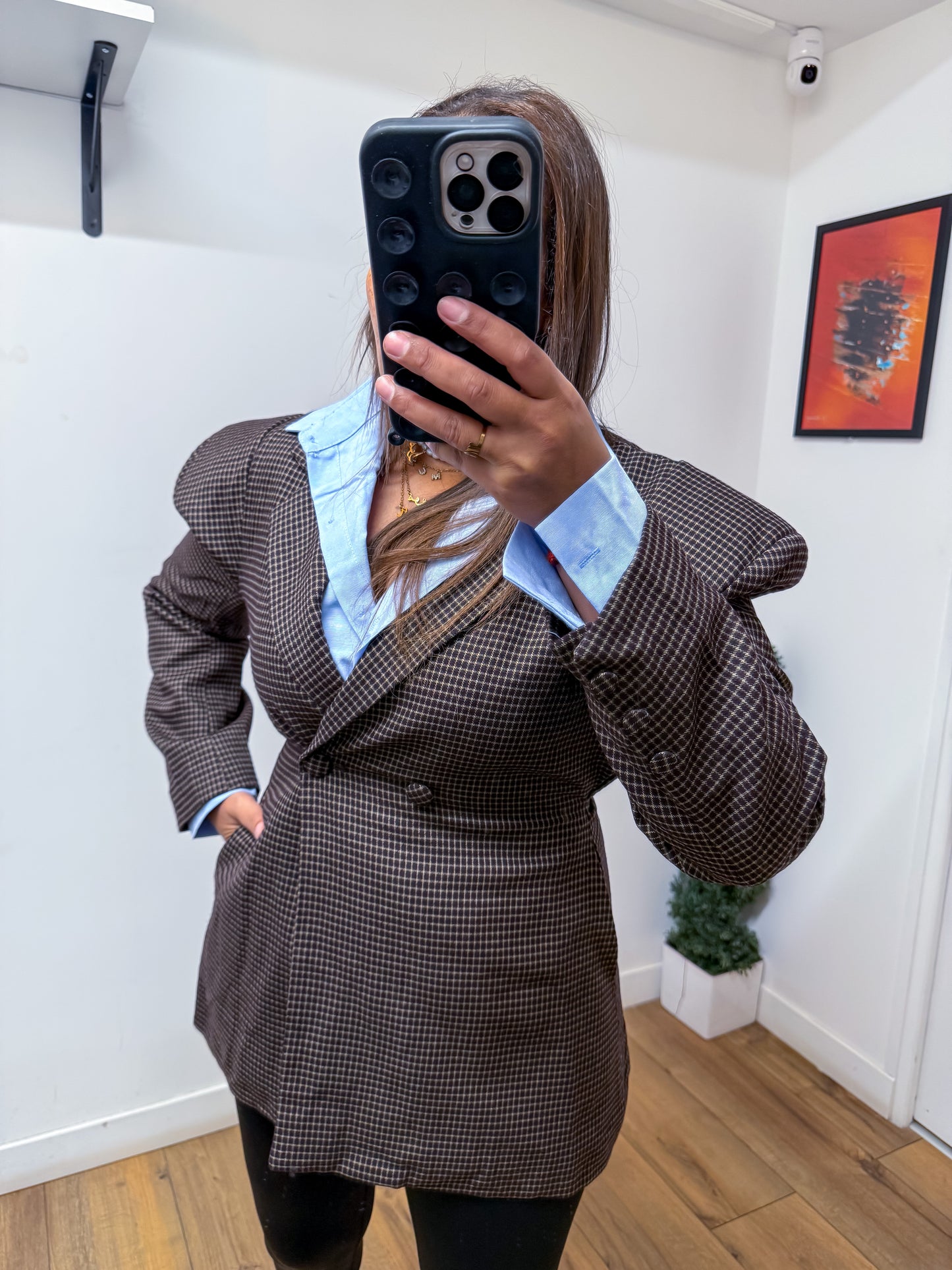 Blazer Boyfriend carreaux