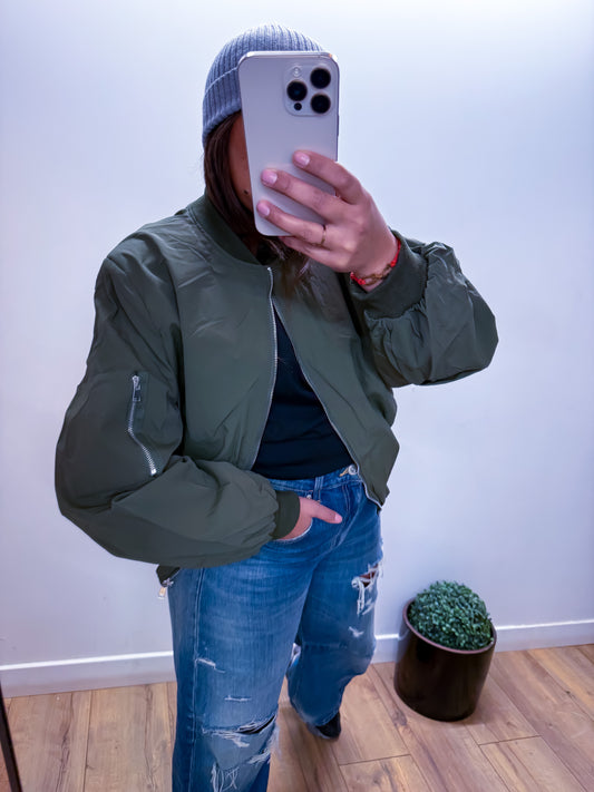 Bomber Odyssée - Kaki Oversized