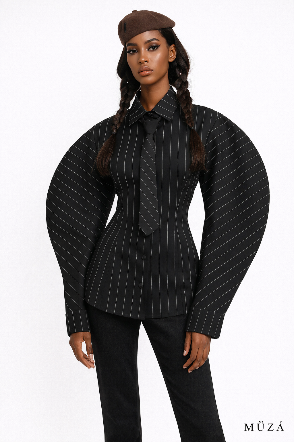 Chemise Pinstripe Nocturne