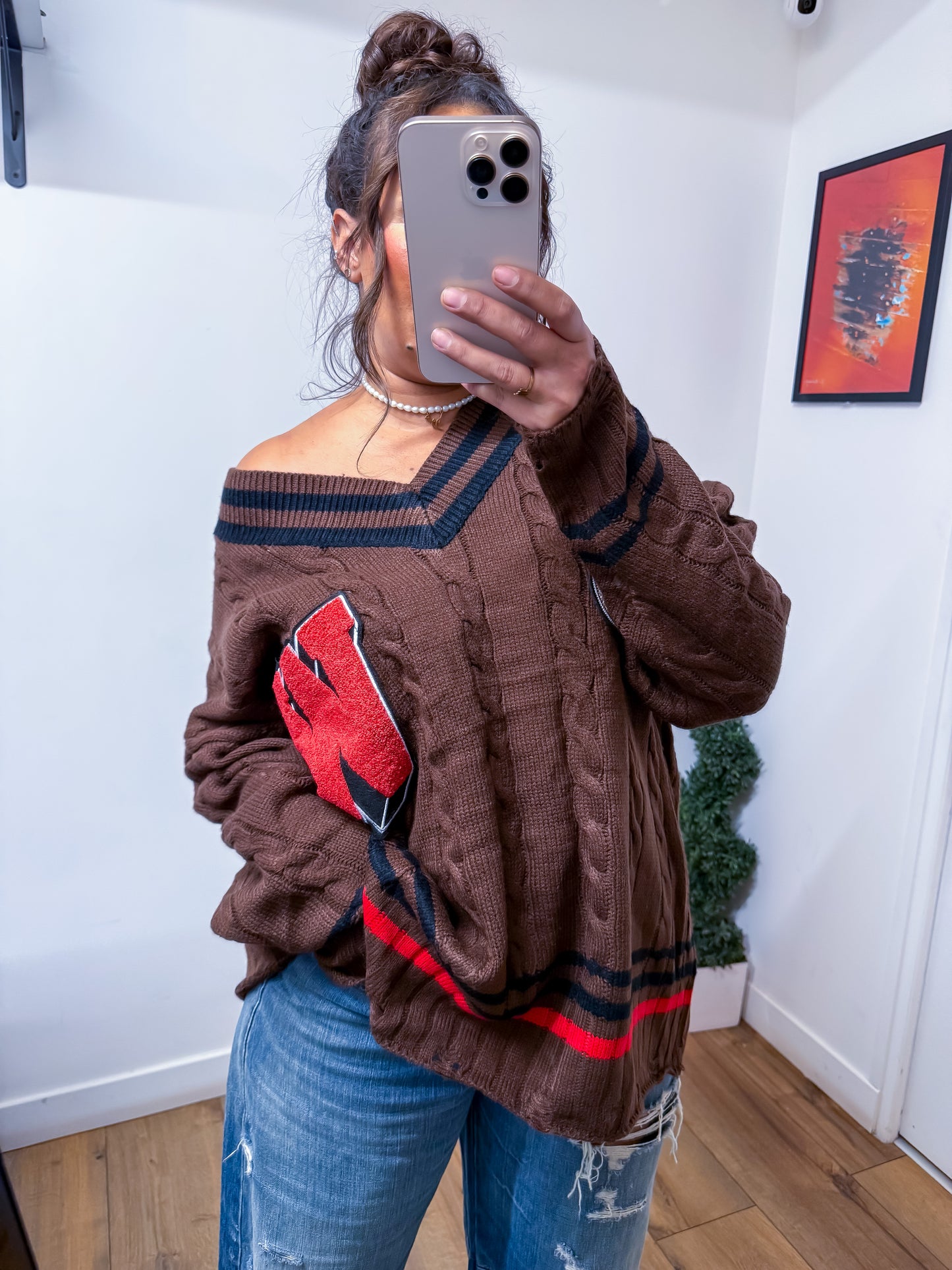 Pull Plume Sauvage - Édition Marron Tribal