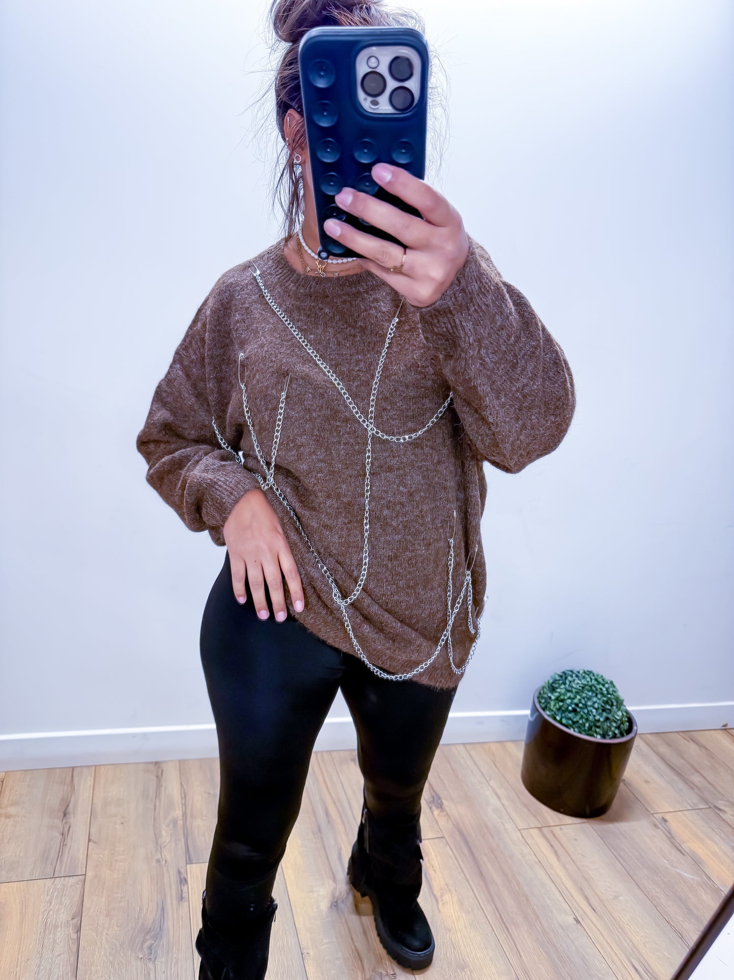 Pull Oversize Chaînes