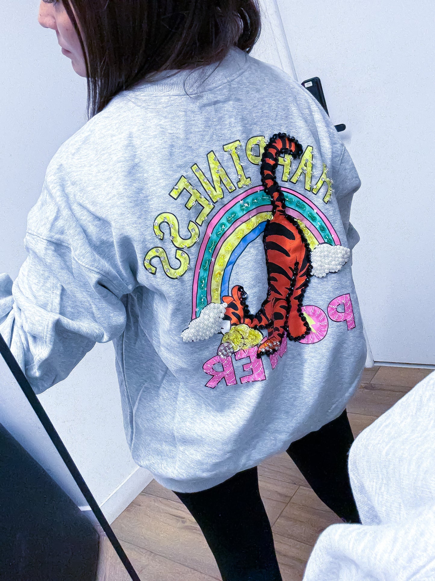 Pull Tiger Vintage Gris