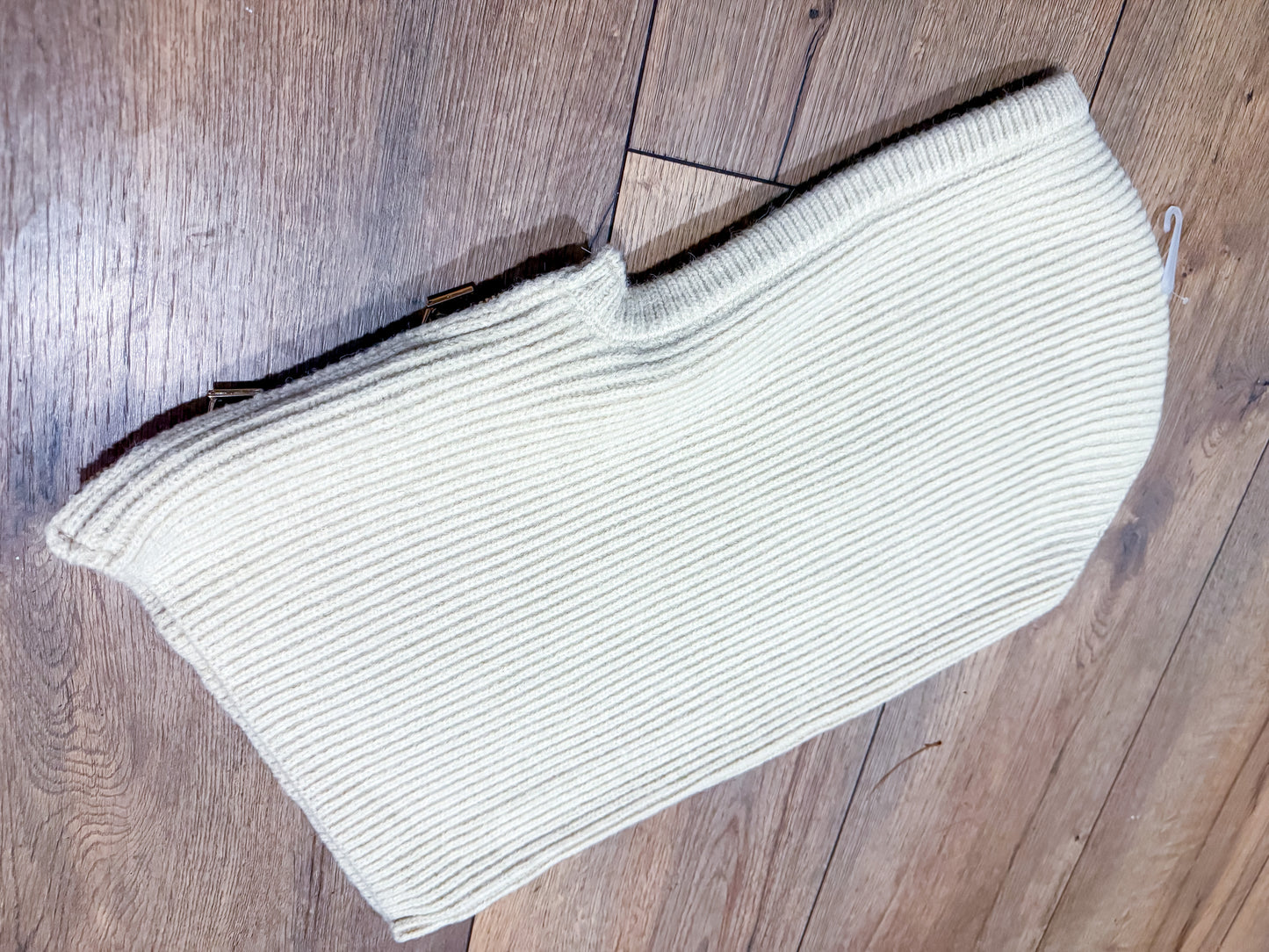 Cagoule zip côtelé