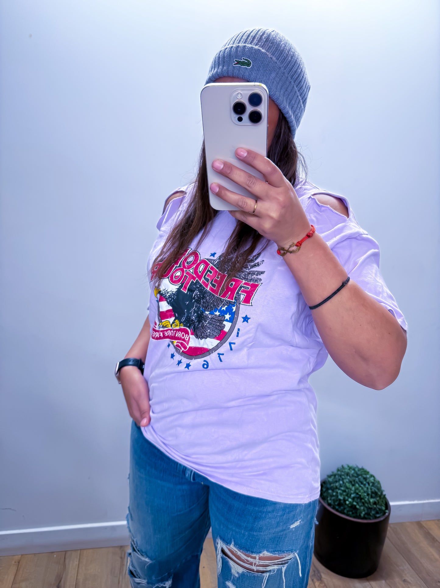 Tee-Shirt Rébellion - Violet Destroyé