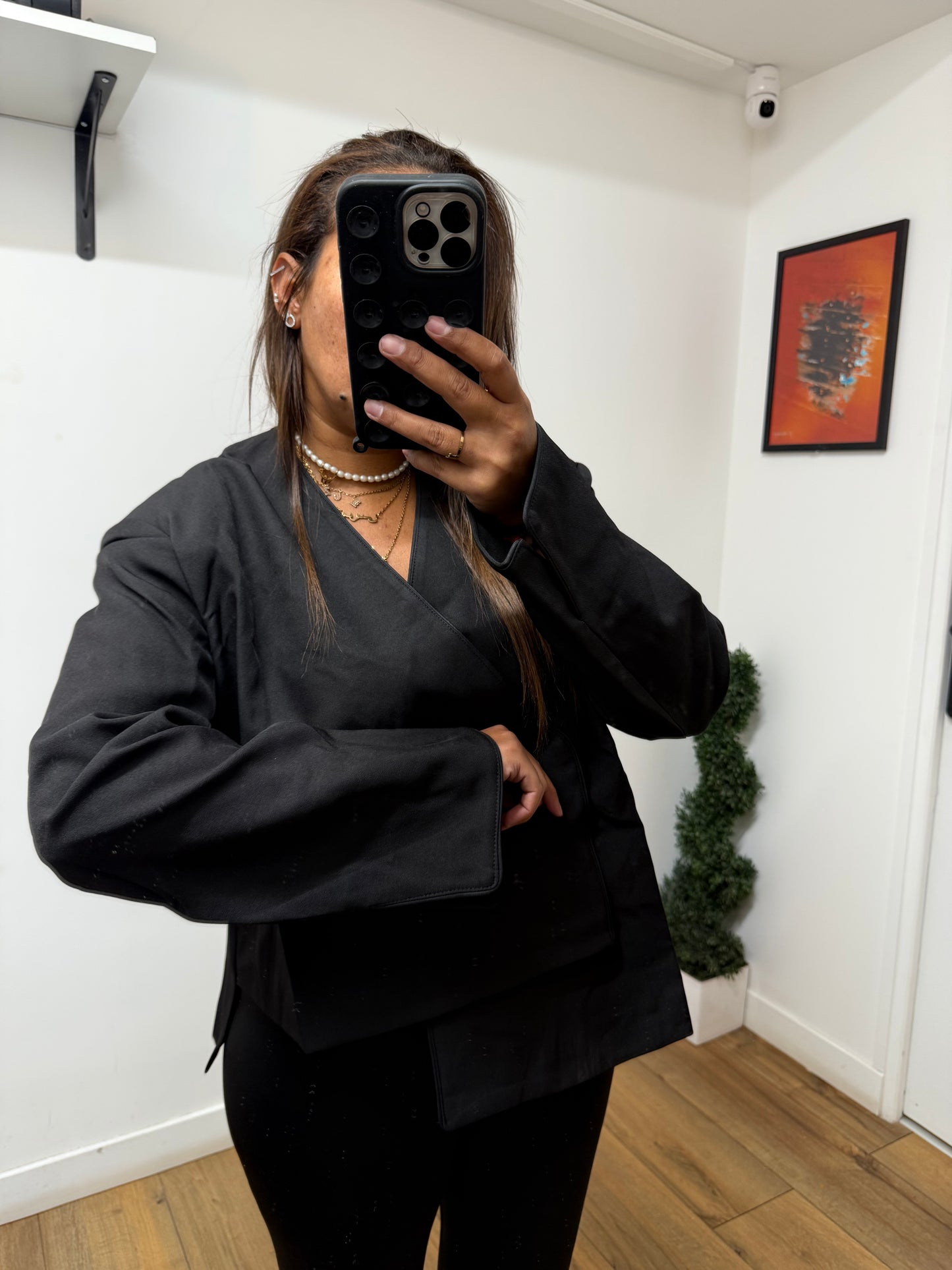 Haut Origami Chic Black