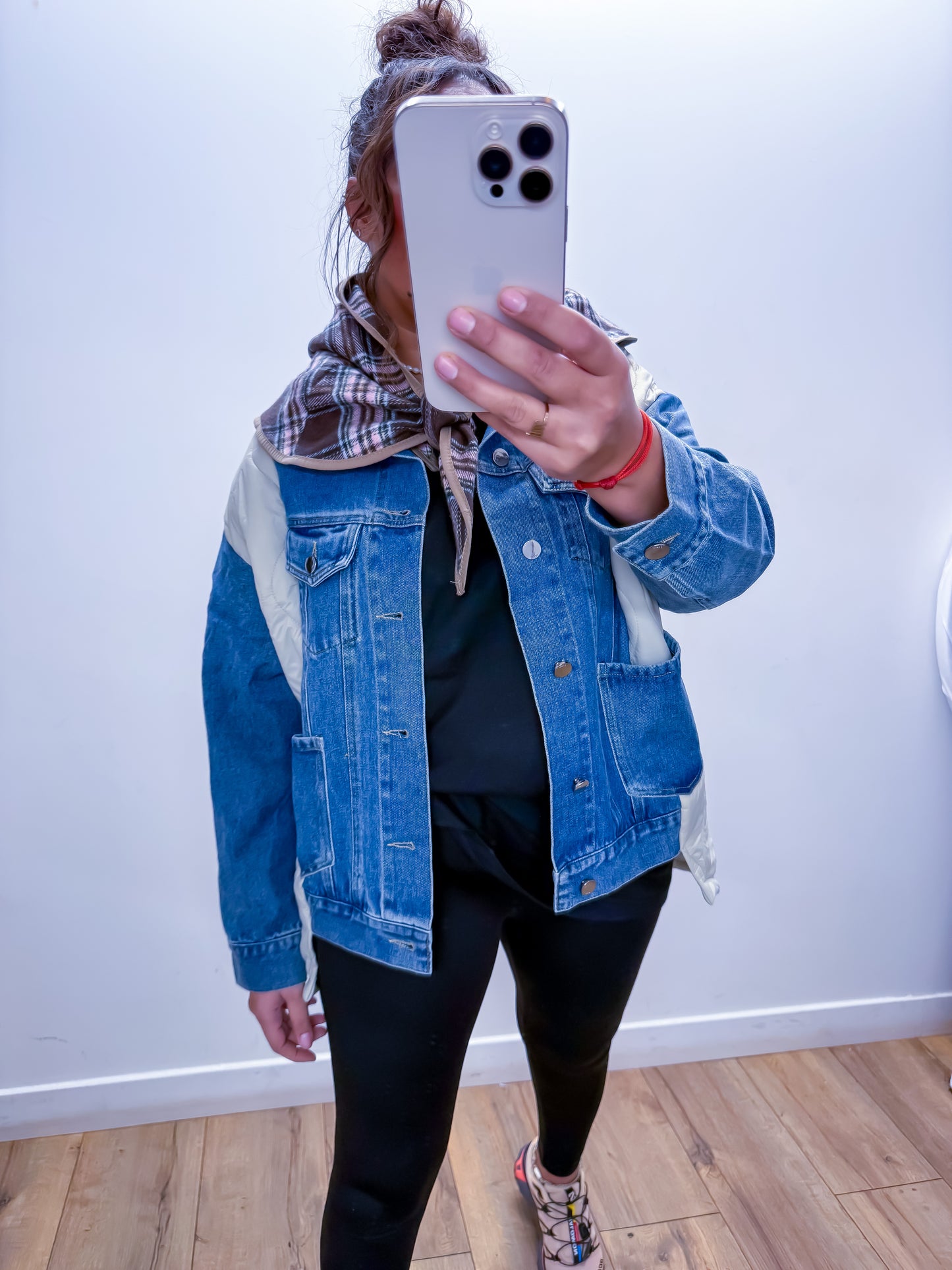 Veste Denim 'Dualité Matelassée' NUDE