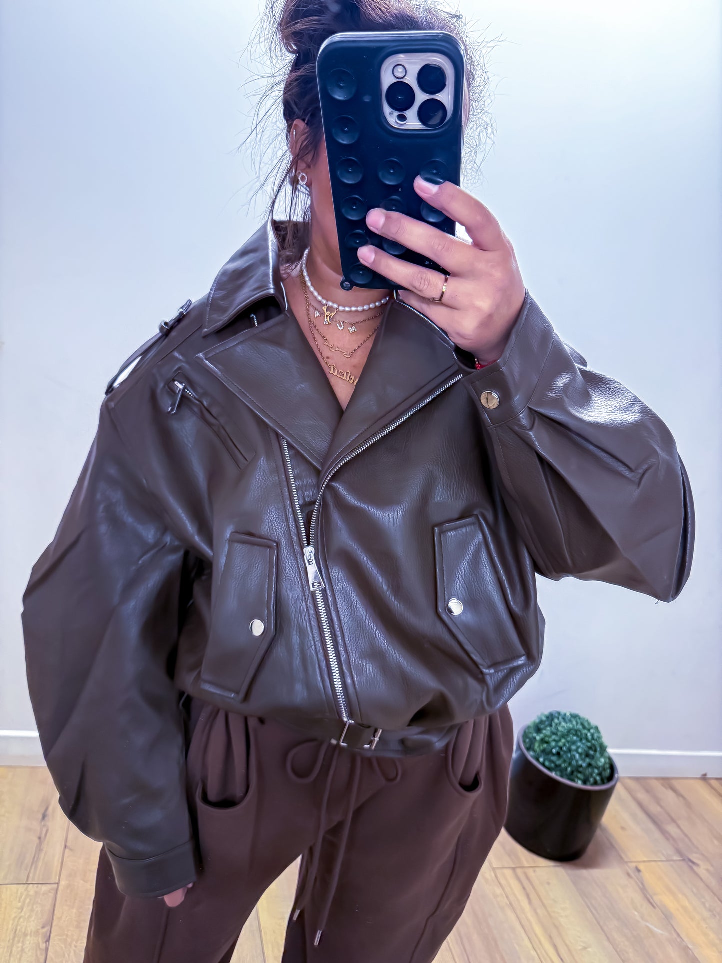 Veste Simili Cuir COVER Loose