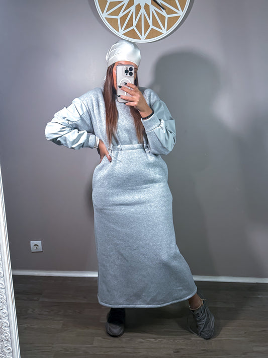 Robe pull Dehbia grey