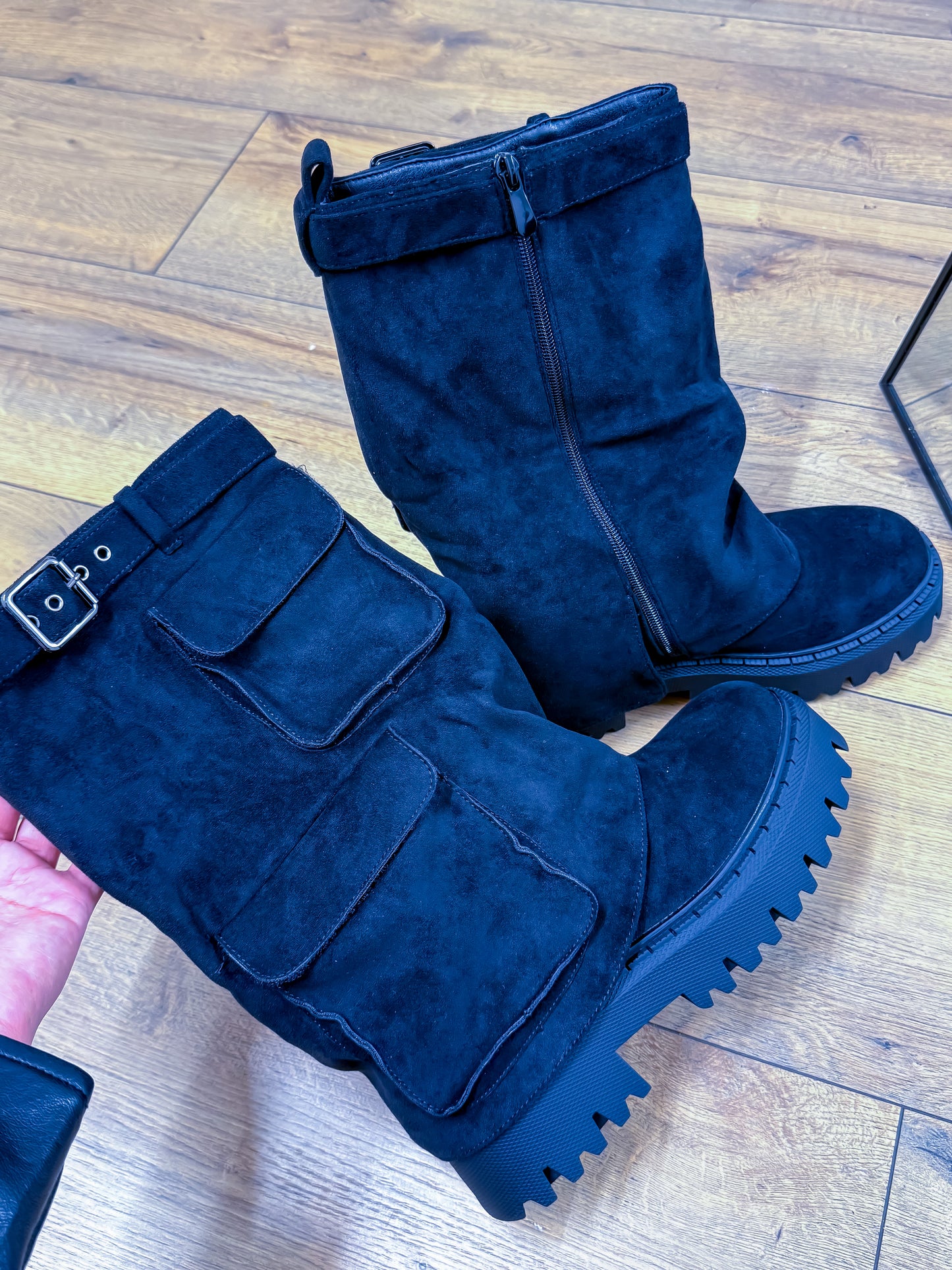 Bottes Cargo en Daim - Style Militaire
