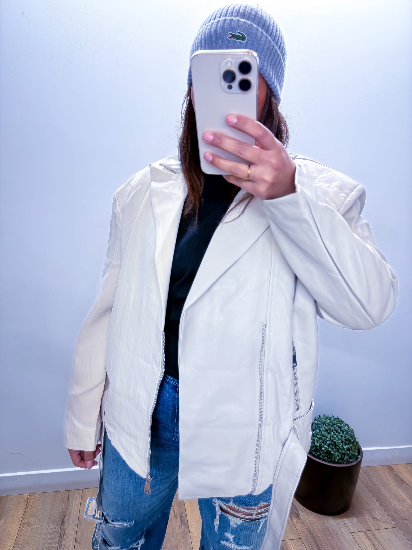 Blazer Dualité - Édition Bi-Matière Simili Cuir