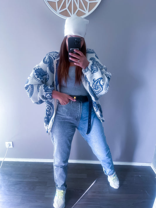 Jean MOM fit bi color